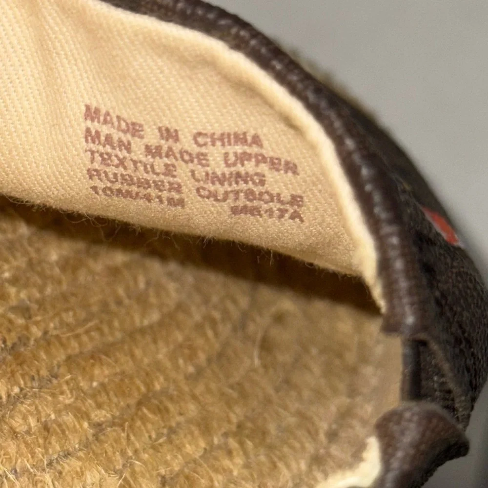 Michael Kors Brown Espadrilles with Glitter Palm Tree Design